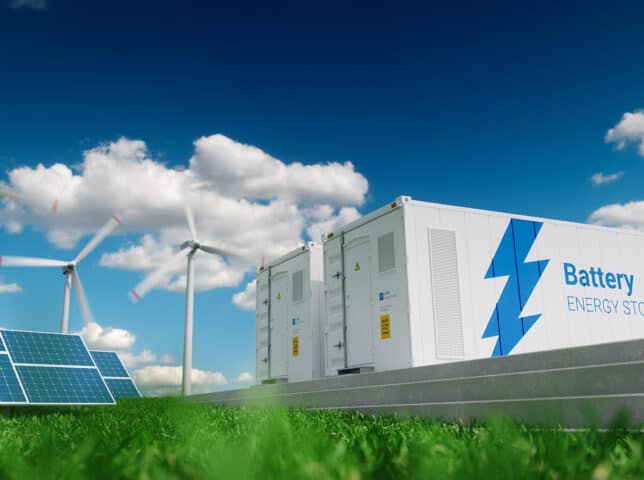 large-scale battery system for clean energy system